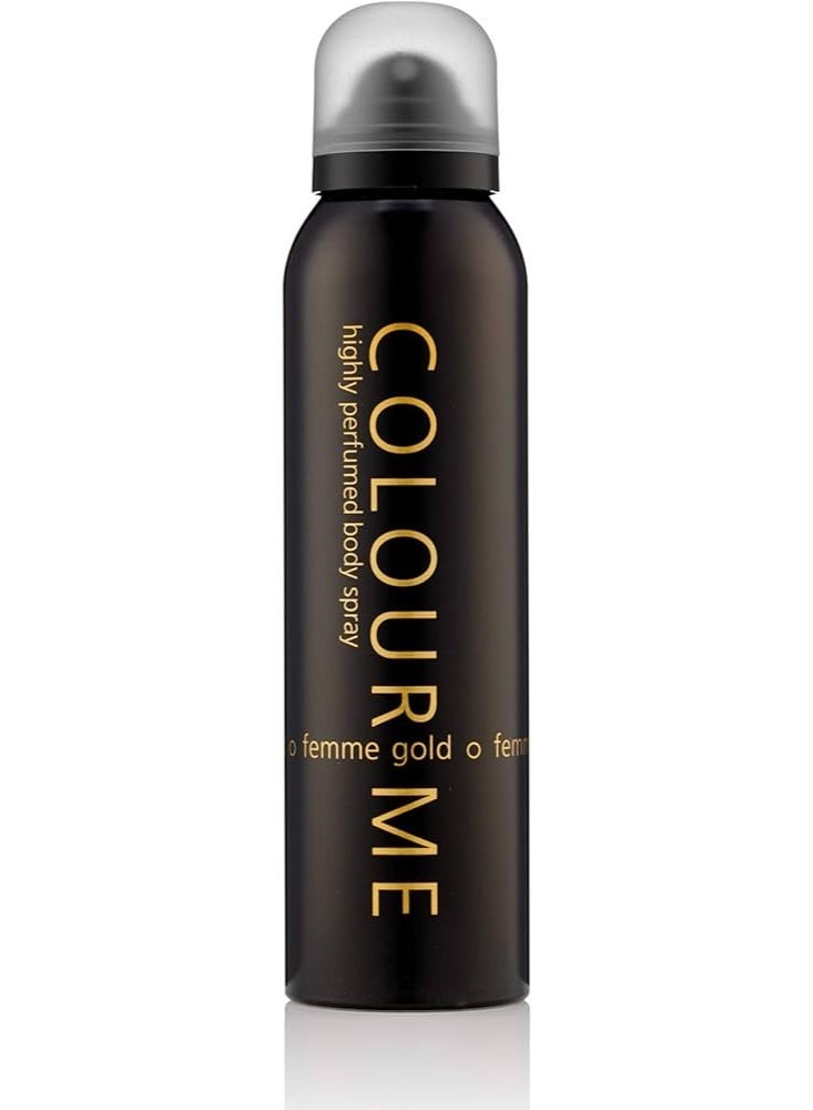 كولور مي عطر بخاخ للجسم فيم جولد للنساء 150 مل - Image 2